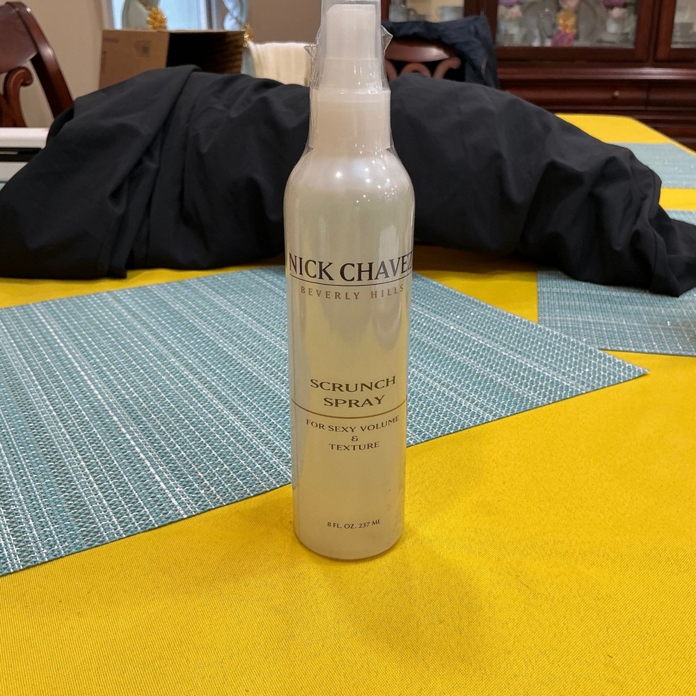 Nick Chavez Scrunch Spray 8oz White Volumizing Texturizing Hair Styling Mist NEW